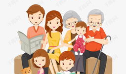 一家人的漫画,漫画中的温馨时光